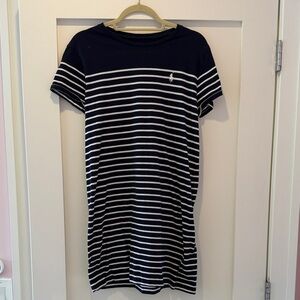 Polo by Ralph Lauren Navy and White Striped Dress